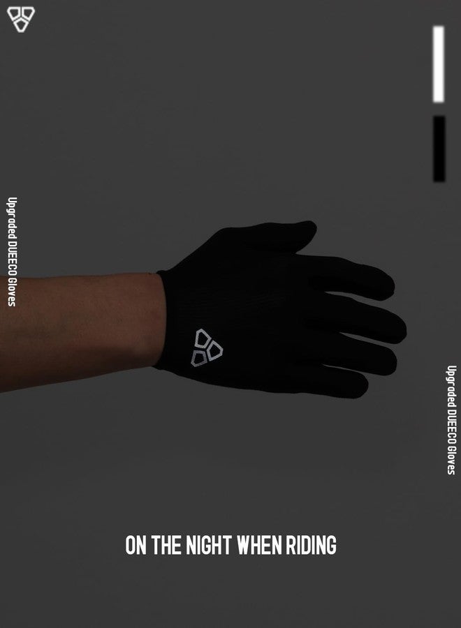 DUEECO Cycling Gloves - Mountain & Road Biking Gloves for Men & Women - Full Finger, Touch Screen, Anti-Slip, Shock-Absorbing - Image 2